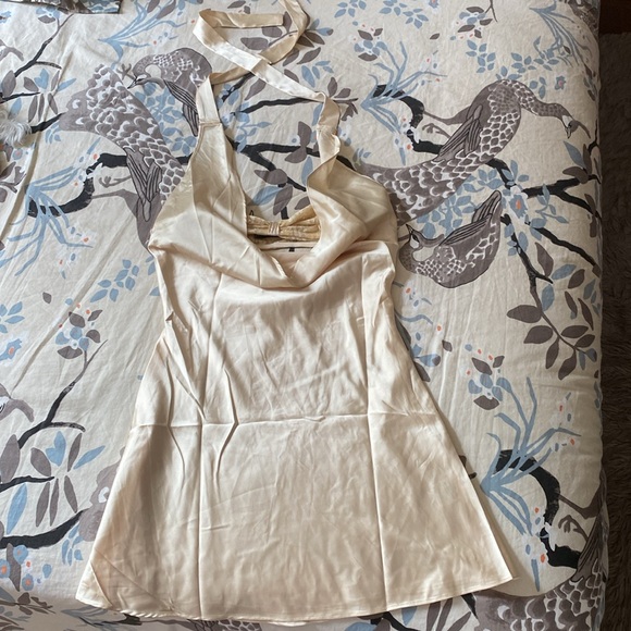White Fox Mini Dress Butter Size Small - Picture 3 of 6